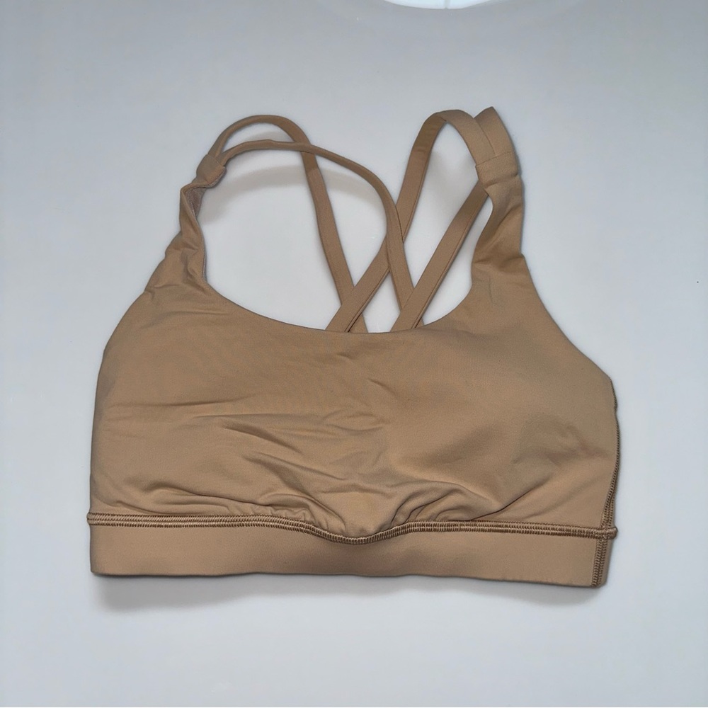 Lululemon Tan/Nude Energy Bra in size 4